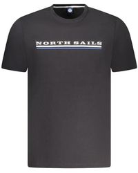 North Sails - Zwart Katoenen T-Shirt - Lyst