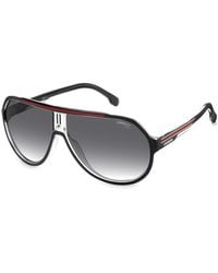Carrera - Schwarze rot/grau getönte sonnenbrille - Lyst