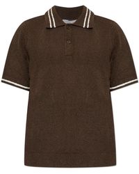 Samsøe & Samsøe - Tops ,Bruin ,Katoen Sapedro Polo - Lyst