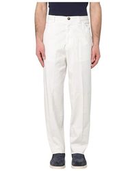 Brunello Cucinelli - Elegante Baumwollhose - Lyst