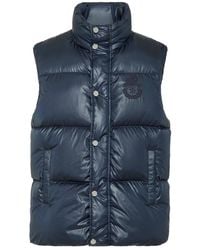Billionaire - Jassen ,Blauw ,Nylon Nylon Puffer Vest - Lyst