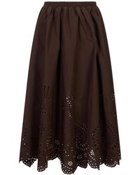 MEIMEIJ - Rokken ,Bruin ,Gonna Midi Rok - Lyst