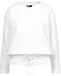 Fay - Weißer Pullover Mit Boxy-Muster - Lyst