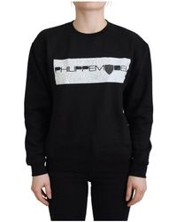 Philippe Model - Eleganter schwarzer baumwollpullover - Lyst