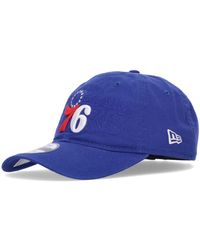 KTZ - Accessoires ,Blauw ,Katoen Nba Draft 76Ers Gebogen Klep Pet - Lyst