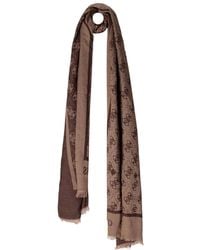 Guess - Accessoires ,Bruin ,Jacquard Sjaal 70X 180 - Lyst