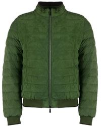 Moorer - Bomberjack Met Ganzendons En Leer - Lyst
