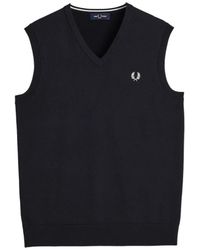 Fred Perry - V-Neck Strickware - Lyst