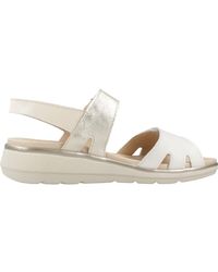 Pitillos - Flache Sandalen Mit Doppelriemen - Lyst