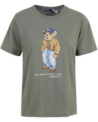 Ralph Lauren - Tops ,Groen ,Katoen Polo Bear Jersey T-Shirt - Lyst