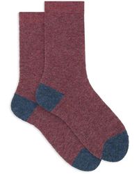 Gallo - Kurze einfarbige rosa bouclé-socken - Lyst