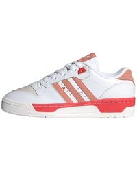 adidas - Niedrige sneakers rot weiß blau - Lyst