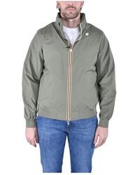 K-Way - Jassen ,Groen ,Katoen Amaury Jacket - Lyst