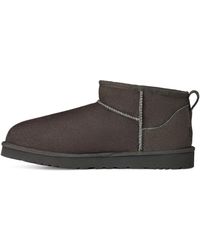 UGG - Schoenen ,Grijs ,Leer Classic Ultra Mini - Lyst