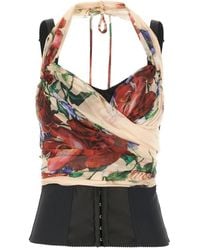 Dolce & Gabbana - Top floral - Lyst