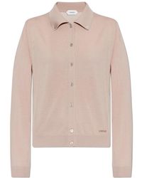 Versace - Cardigan Met Geborduurd Logo - Lyst