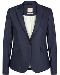 Mos Mosh - Jassen ,Blauw ,Katoen Blake Nachtblazer - Lyst