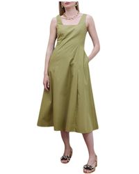 Lola Casademunt - Figurbetontes Popeline-Kleid Mit Trägern - Lyst