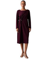 Joseph Ribkoff - Kleedjes ,Paars ,Midi Jurk - Lyst