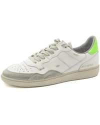 HIDNANDER - Weiße fluogrüne sneakers - Lyst