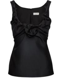 Magda Butrym - Ruffled Sleeveless Top - Lyst