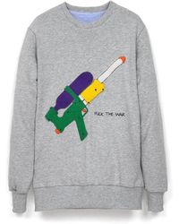 LC23 - Hoodies & Sweatvesten ,Grijs ,Katoen Waterpistool Sweatshirt - Lyst