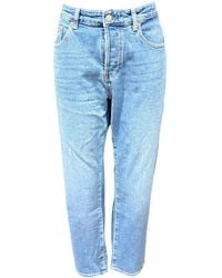 AG Jeans - High-waist jeans mit knopfleiste - Lyst