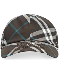 Burberry - Accessoires ,Zwart ,Polyester Baseballpet Met Geprint Motief - Lyst