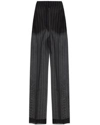 KHAITE - Schwarze Seidenhose Eleganter Bequemer Stil - Lyst