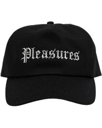 Pleasures - Schwarze Baumwoll-Chrom-Snapback-Kappe - Lyst