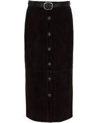 Self-Portrait - Leather Skirts - Lyst