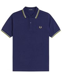 Fred Perry - Tops ,Blauw ,Katoen M3600 Poloshirt - Lyst