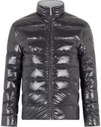 Thom Browne - Jassen ,Zwart ,Polyester Omkeerbaar Gewatteerd Donsjack - Lyst