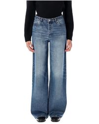 A.P.C. - High-Rise Wide Leg Jeans Gewaschenes - Lyst