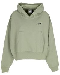 Nike - Sudadera Ligera Con Capucha Para Mujer, Ropa Deportiva, Jersey De Gran Tamano, Sudadera Con Capucha, Verde Aceite/Negro - Lyst