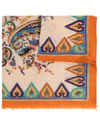 Etro - Jacquard Sjaal Van Katoenmix - Lyst