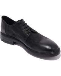 Hundred 100 - Schoenen ,Zwart ,Vintage Leren Derby Schoenen - Lyst