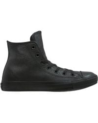 Converse - Leren Hi-Top Sneakers Rubberen Zool - Lyst