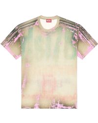 DIESEL - Tops ,Veelkleurig ,Katoen T-Shirt - Lyst