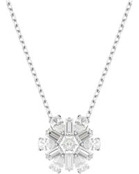 Swarovski - Damen Halskette Mit Schneeflocken Anhänger Weiß Idyllia 5691484 - Lyst