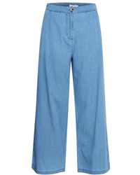 Ichi - Wide Jeans - Lyst