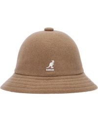 Kangol - Accessoires ,Bruin ,Wol Wollen Casual Bucket Hoed Kameel - Lyst