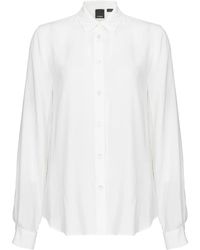 Pinko - Crème Shirt Elegante Stijl - Lyst
