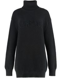 Versace - Truien & Vesten ,Zwart ,Katoen Coltruien - Lyst