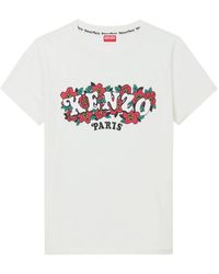 KENZO - Tops ,Wit ,Katoen Verdy Market Animation T-Shirt - Lyst