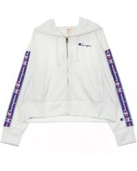 Champion - Full Zip Top Short Hoodie - Lyst