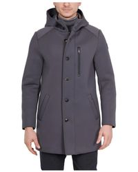 Bob - Graue wollmischung scuba parka kapuze - Lyst