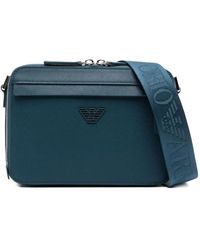 Emporio Armani - Klare Blaue Taschen, Stilvolles Modell - Lyst