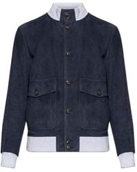 Eleventy - Leather Jackets - Lyst