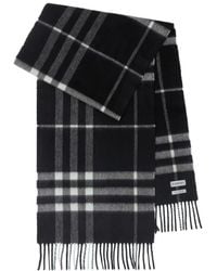 Burberry - Schal Aus Kaschmir Mit Check - Lyst